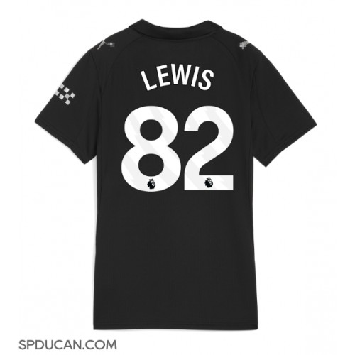 Zenski Nogometni Dres Manchester City Rico Lewis #82 Gostujuci 2025-26 Kratak Rukav